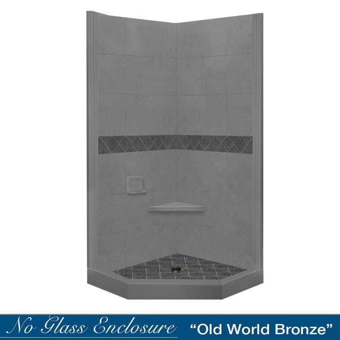American Bath Factory Diamond Wet Cement Neo Shower Enclosure Kit