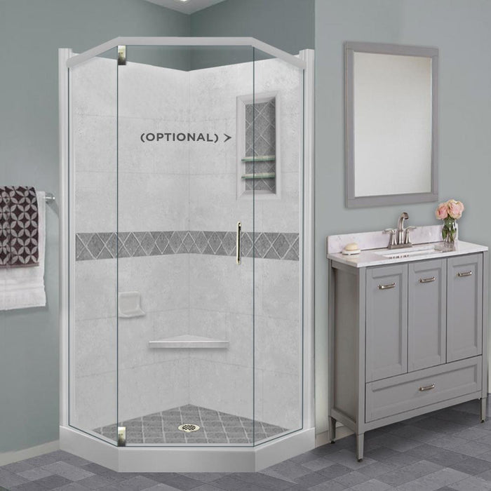 American Bath Factory Diamond Portland Cement Neo Shower Enclosure Kit