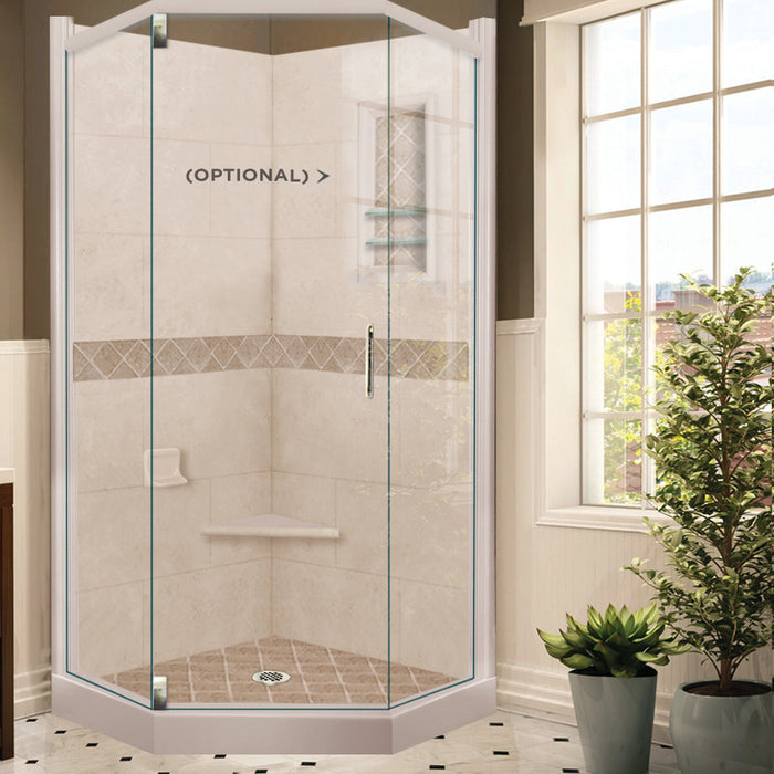 American Bath Factory Diamond Brown Sugar Neo Shower Enclosure Kit