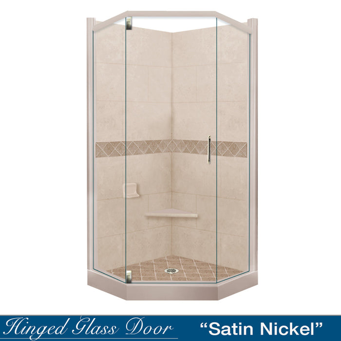 American Bath Factory Diamond Brown Sugar Neo Shower Enclosure Kit