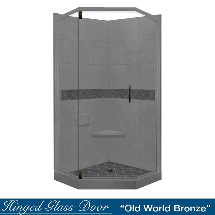 American Bath Factory Diamond Wet Cement Neo Shower Enclosure Kit