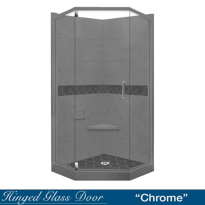 American Bath Factory Diamond Wet Cement Neo Shower Enclosure Kit