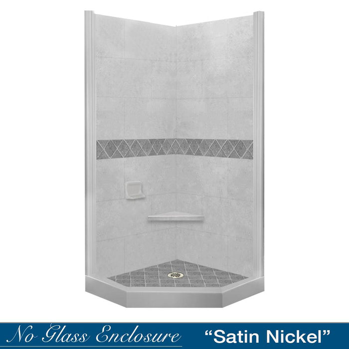 American Bath Factory Diamond Portland Cement Neo Shower Enclosure Kit