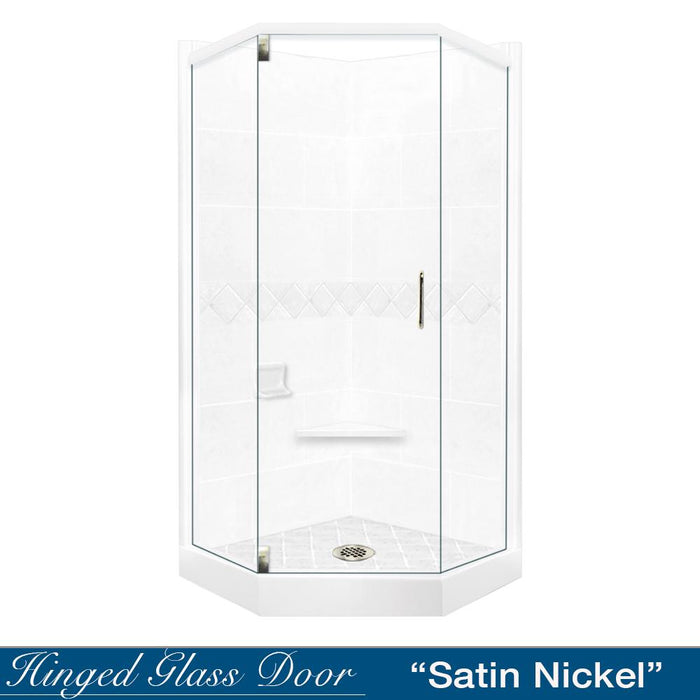 American Bath Factory Diamond Natural Buff Neo Shower Enclosure Kit