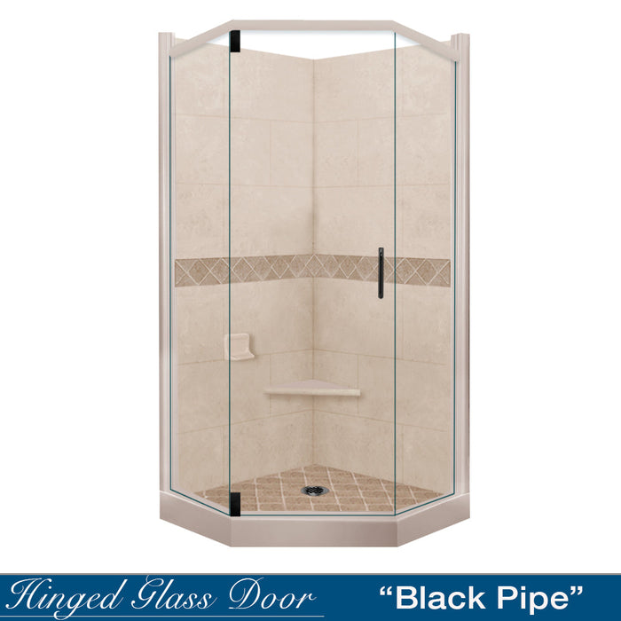American Bath Factory Diamond Brown Sugar Neo Shower Enclosure Kit