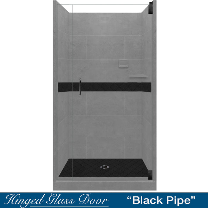 Diamond Wet Cement Small Alcove Shower Enclosure Kit