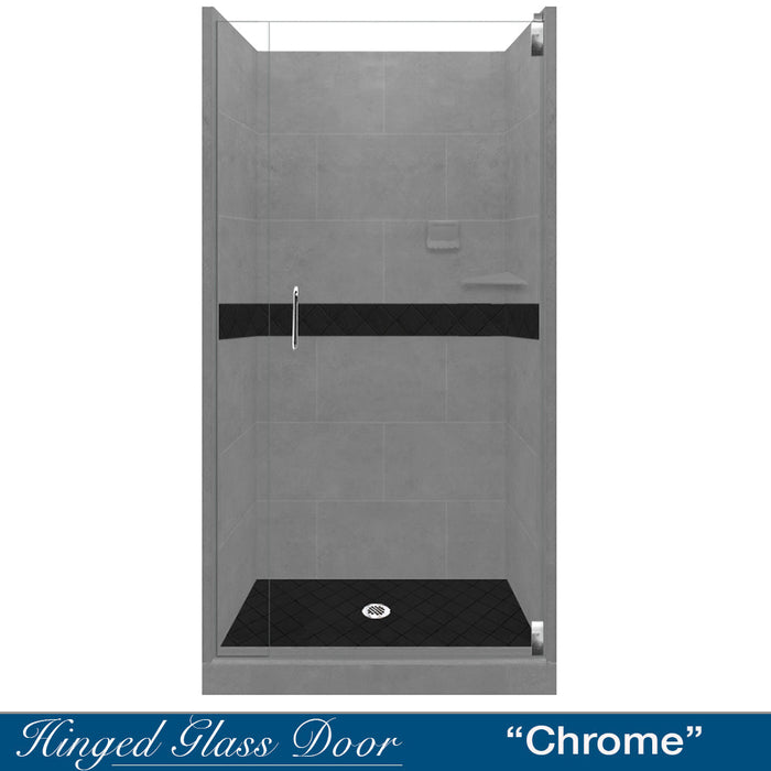 Diamond Wet Cement Small Alcove Shower Enclosure Kit