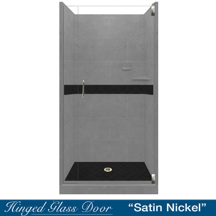 Diamond Wet Cement Small Alcove Shower Enclosure Kit