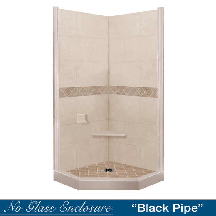 American Bath Factory Diamond Brown Sugar Neo Shower Enclosure Kit