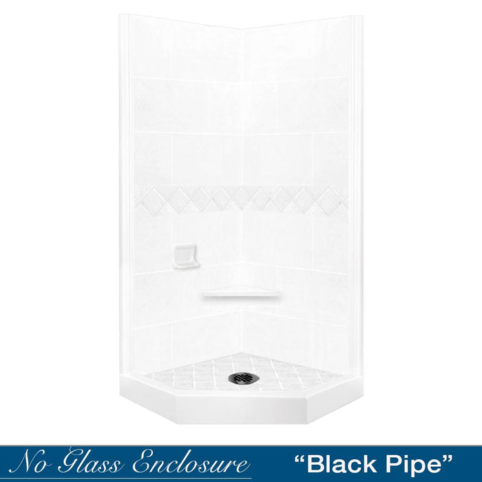 American Bath Factory Diamond Natural Buff Neo Shower Enclosure Kit