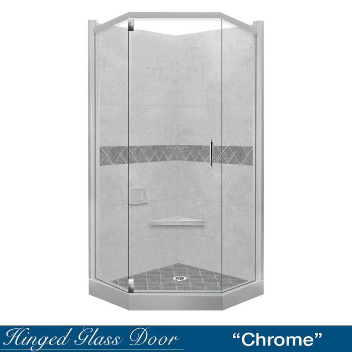 American Bath Factory Diamond Portland Cement Neo Shower Enclosure Kit