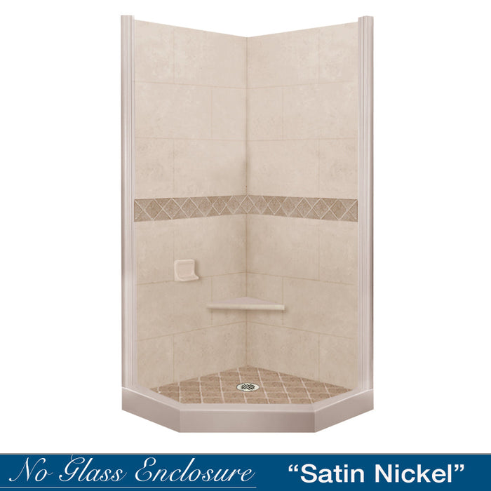 American Bath Factory Diamond Brown Sugar Neo Shower Enclosure Kit