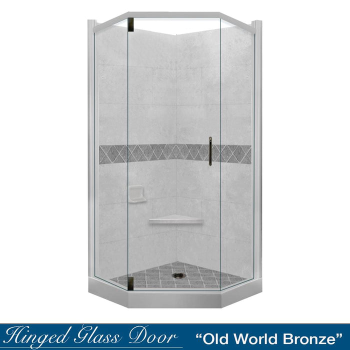 American Bath Factory Diamond Portland Cement Neo Shower Enclosure Kit