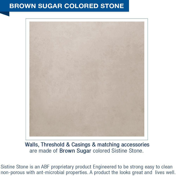 American Bath Factory Diamond Brown Sugar Neo Shower Enclosure Kit