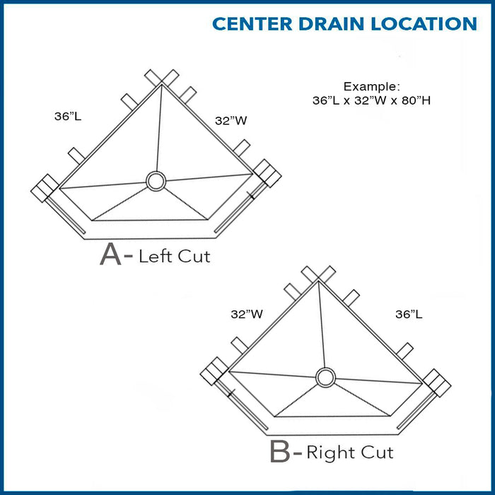 American Bath Factory Diamond Portland Cement Neo Shower Enclosure Kit