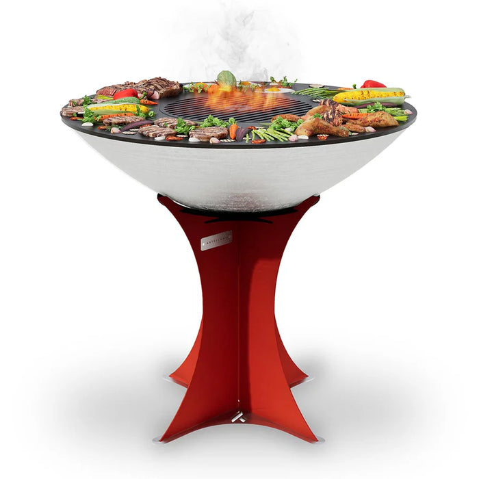 Arteflame AF40PLHEUBRED 40" Platinum Red High Euro Base Grill