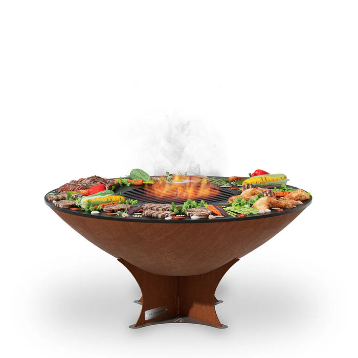 Arteflame C40LEB 40" Low Euro Base Fire Pit With Cooktop