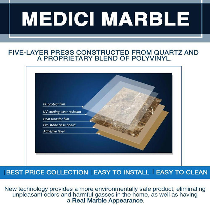 American Bath Factory Carrara Marble Diamond Corner Shower Enclosure Kit