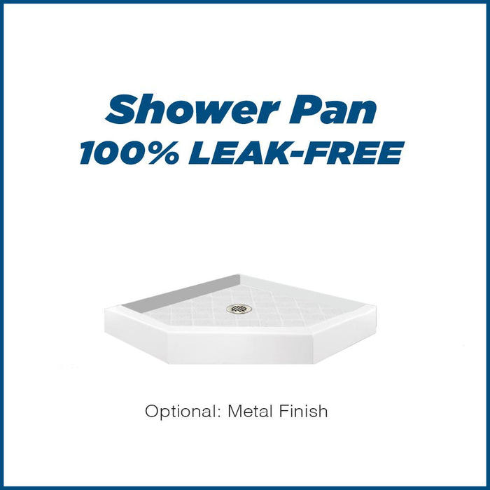 American Bath Factory Diamond Natural Buff Neo Shower Enclosure Kit