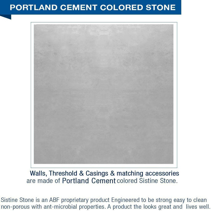 American Bath Factory Diamond Portland Cement Neo Shower Enclosure Kit