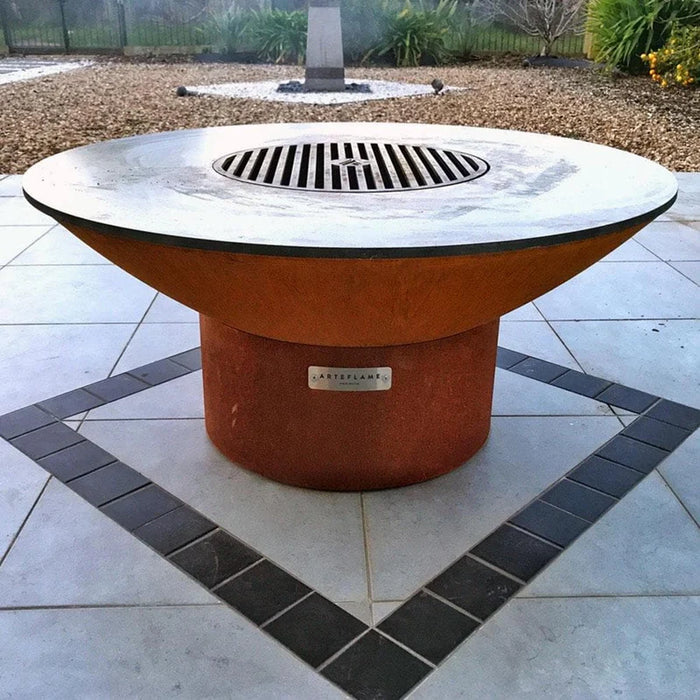 Arteflame C40LRB 40" Low Round Base Fire Pit With Cooktop