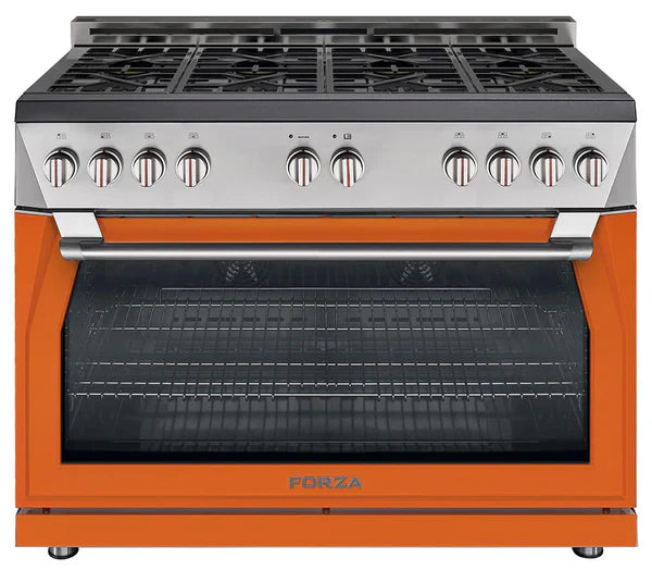 Forza 48" 7.8 cu. ft. Stainless Steel Pro-Style Gas Range - FR488GN