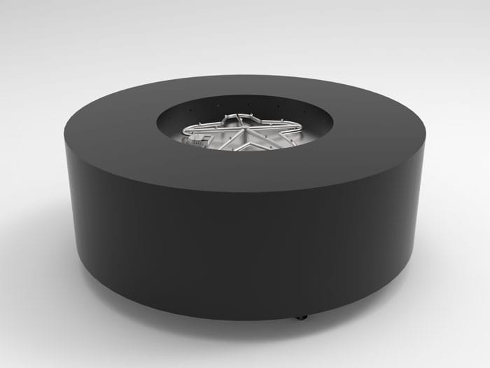 HPC Fire Agni 60" Torpedo Burner Fire Pit Enclosure On/Off Electronic Ignition 120VAC TOR-AGNI60EI