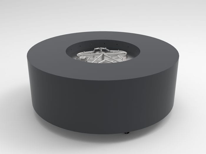 HPC Fire Agni 60" Torpedo Burner Fire Pit Enclosure On/Off Electronic Ignition 120VAC TOR-AGNI60EI