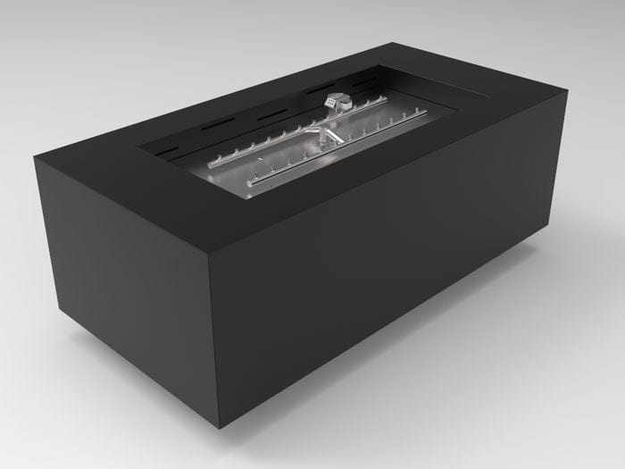 HPC Fire Tejas Rectangular Fire Pit Enclosure On/Off Electronic Ignition 120VAC TOR-TEJ48X24EI