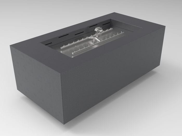 HPC Fire Tejas Series Fire Pit Enclosure TOR-TEJ48X24-FPPK-NG
