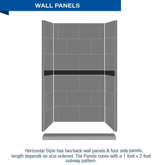 American Bath Factory Diamond Desert Sand Small Alcove Shower Enclosure Kit